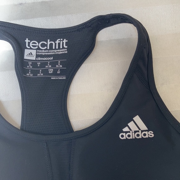 Adidas sports bra black medium support - Picture 3 of 7